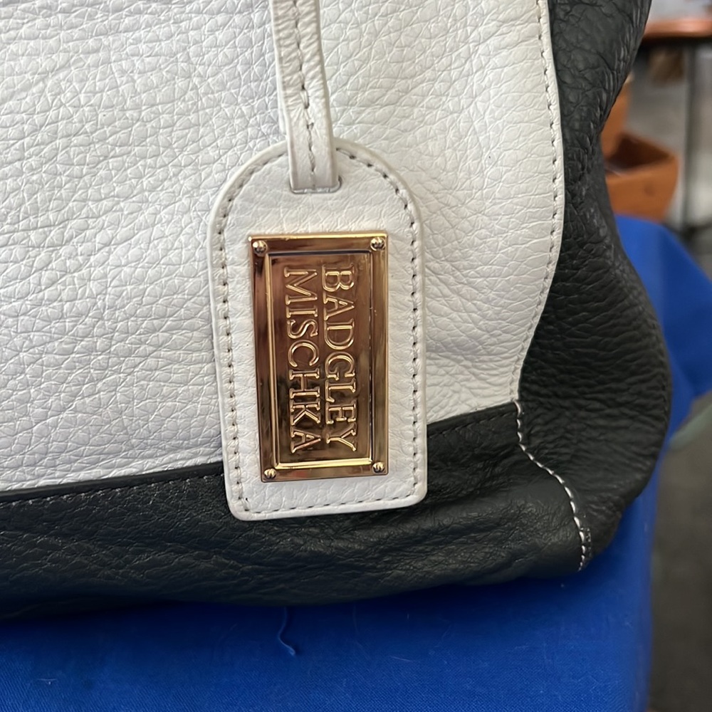 Badgley Mischka Color Block Satchel - image 7